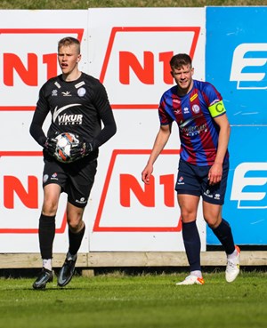 Fyrsta markið og stigið kom í Eyjum